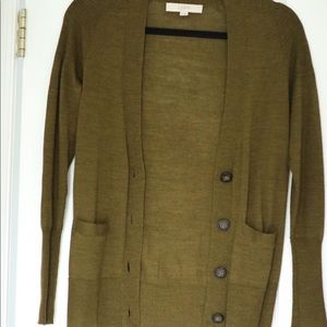 Olive Green Loft Cardigan
